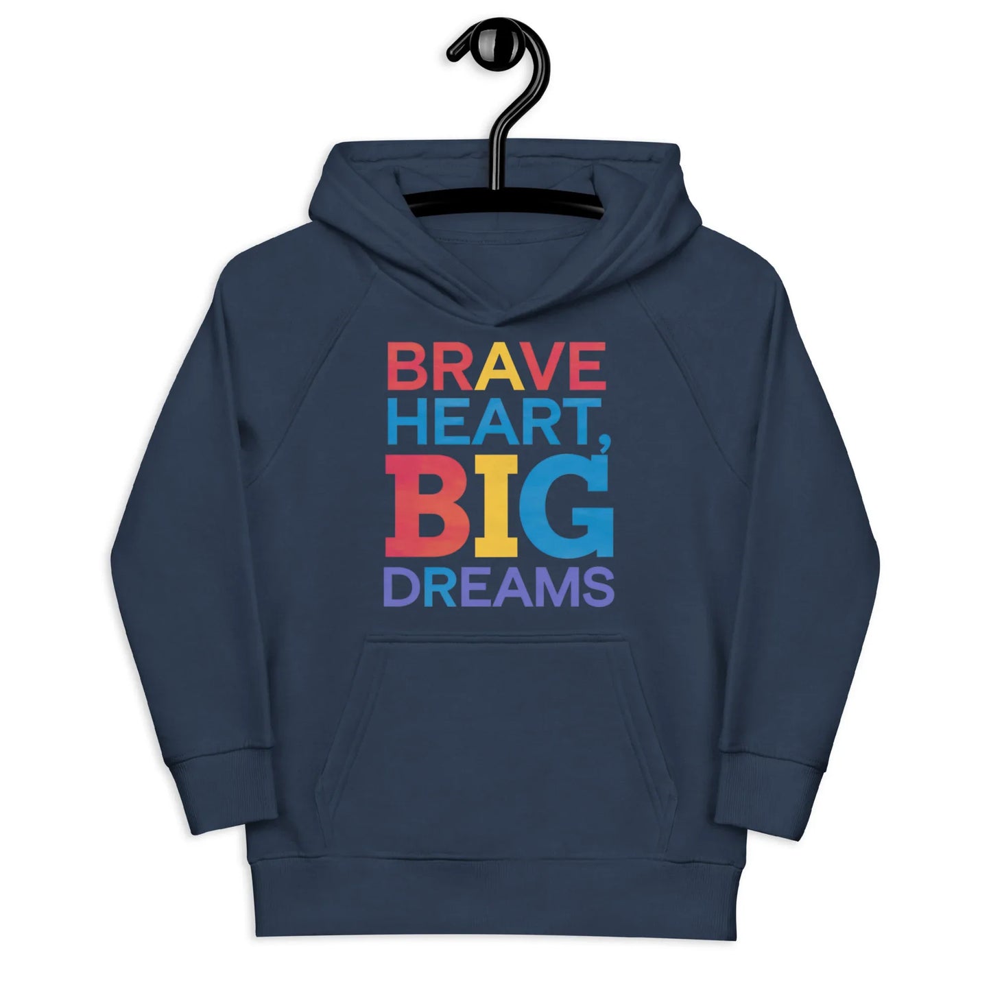 Brave Heart Big Dreams | Kids Hoodie - AwRans Clothing