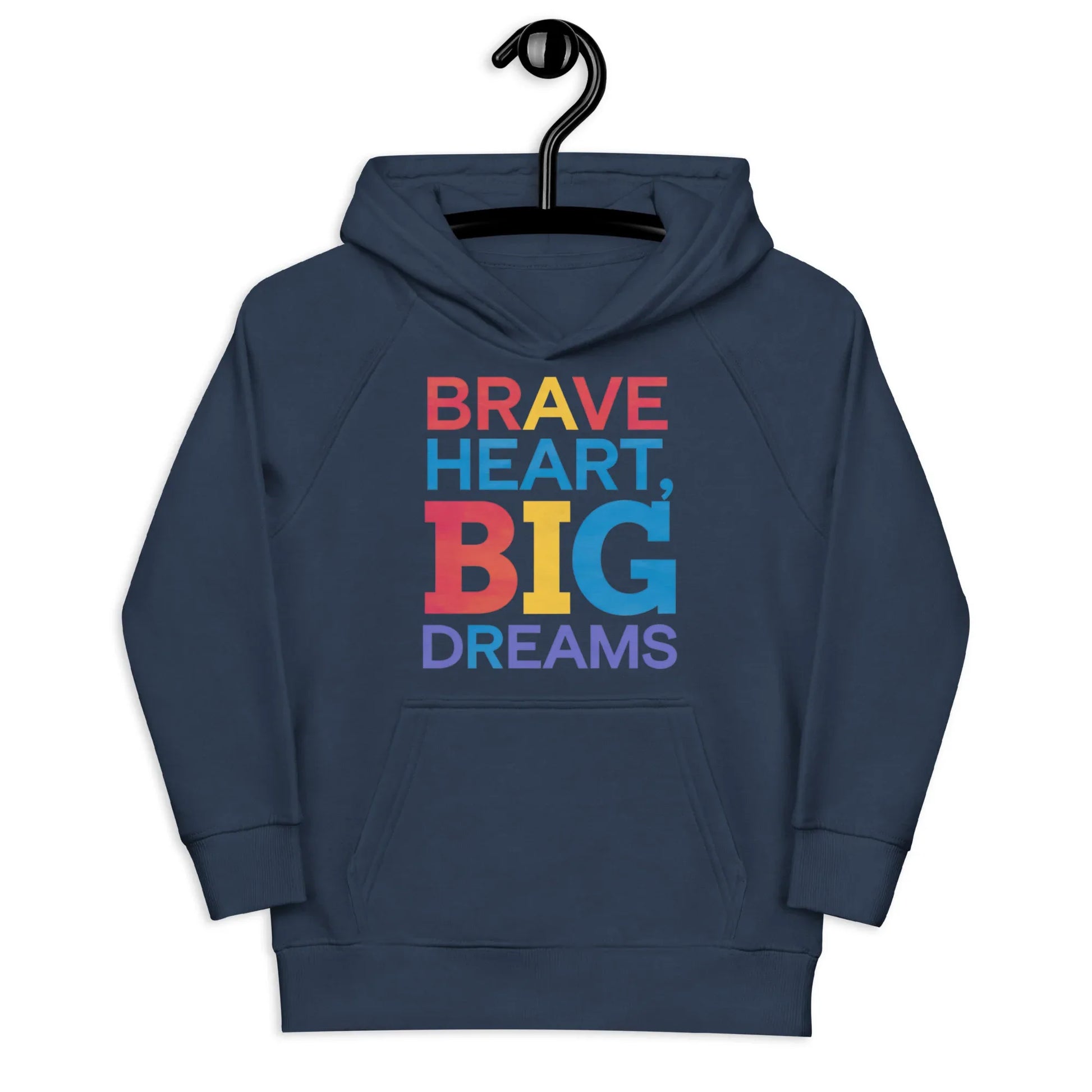 Brave Heart Big Dreams | Kids Hoodie - AwRans Clothing