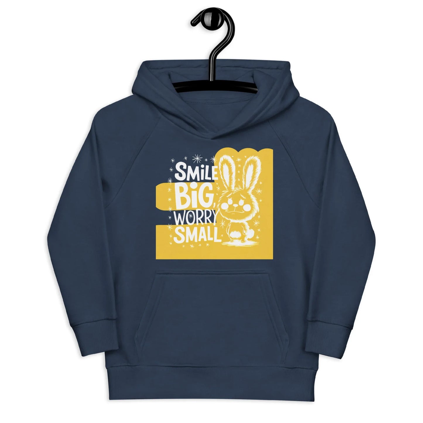 Smile Big, Worry Small | Kids Hoodie - AwRans Clothing