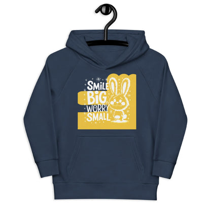 Smile Big, Worry Small | Kids Hoodie - AwRans Clothing