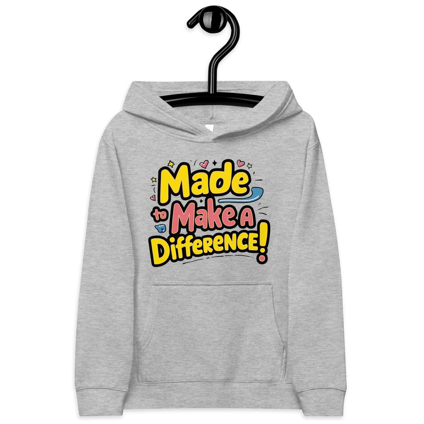 Made To Make A Difference | Kids Fleece Hoodie - AwRans Clothing