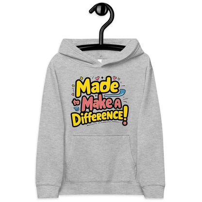 Made To Make A Difference | Kids Fleece Hoodie - AwRans Clothing