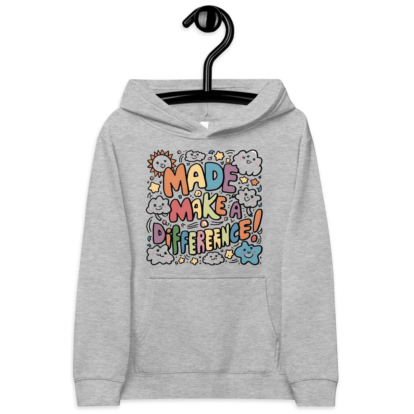 Made To Make A Difference | Kids Fleece Hoodie - AwRans Clothing