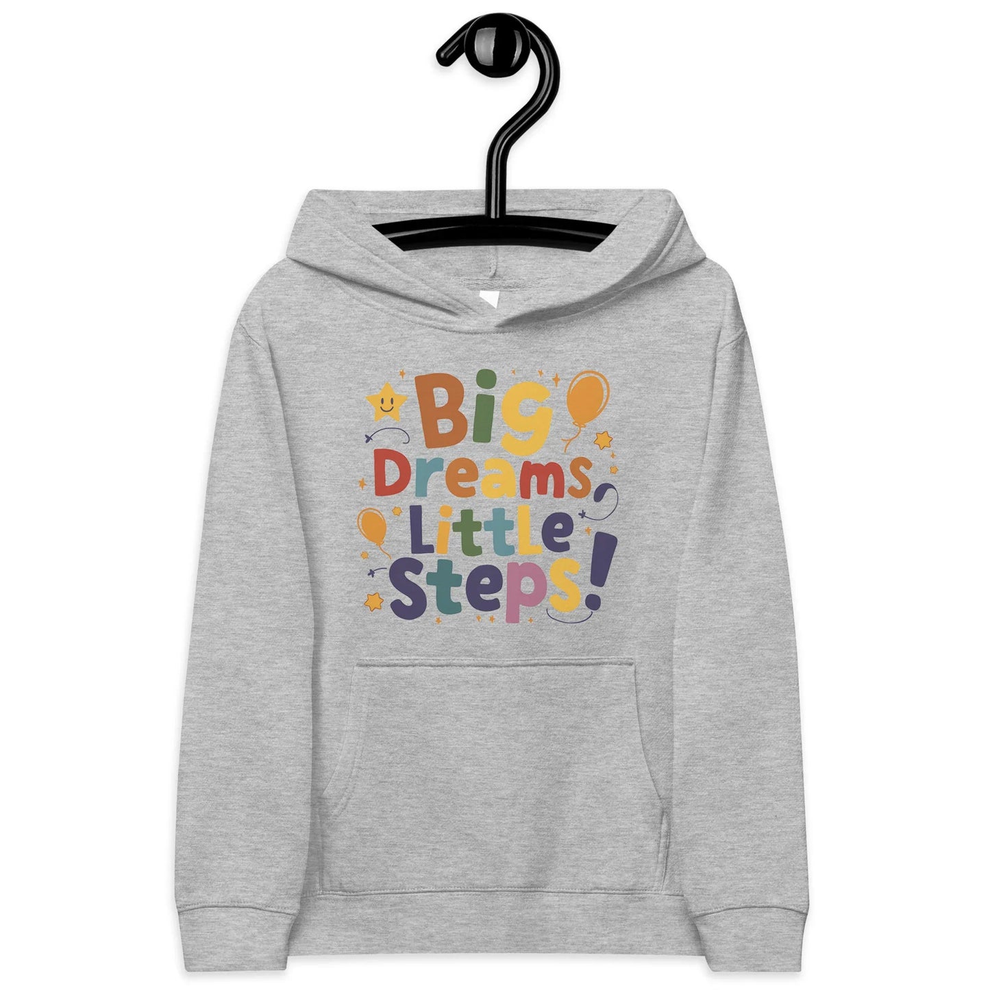 Big Dreams Little Steps! | Kids Fleece Hoodie - AwRans Clothing