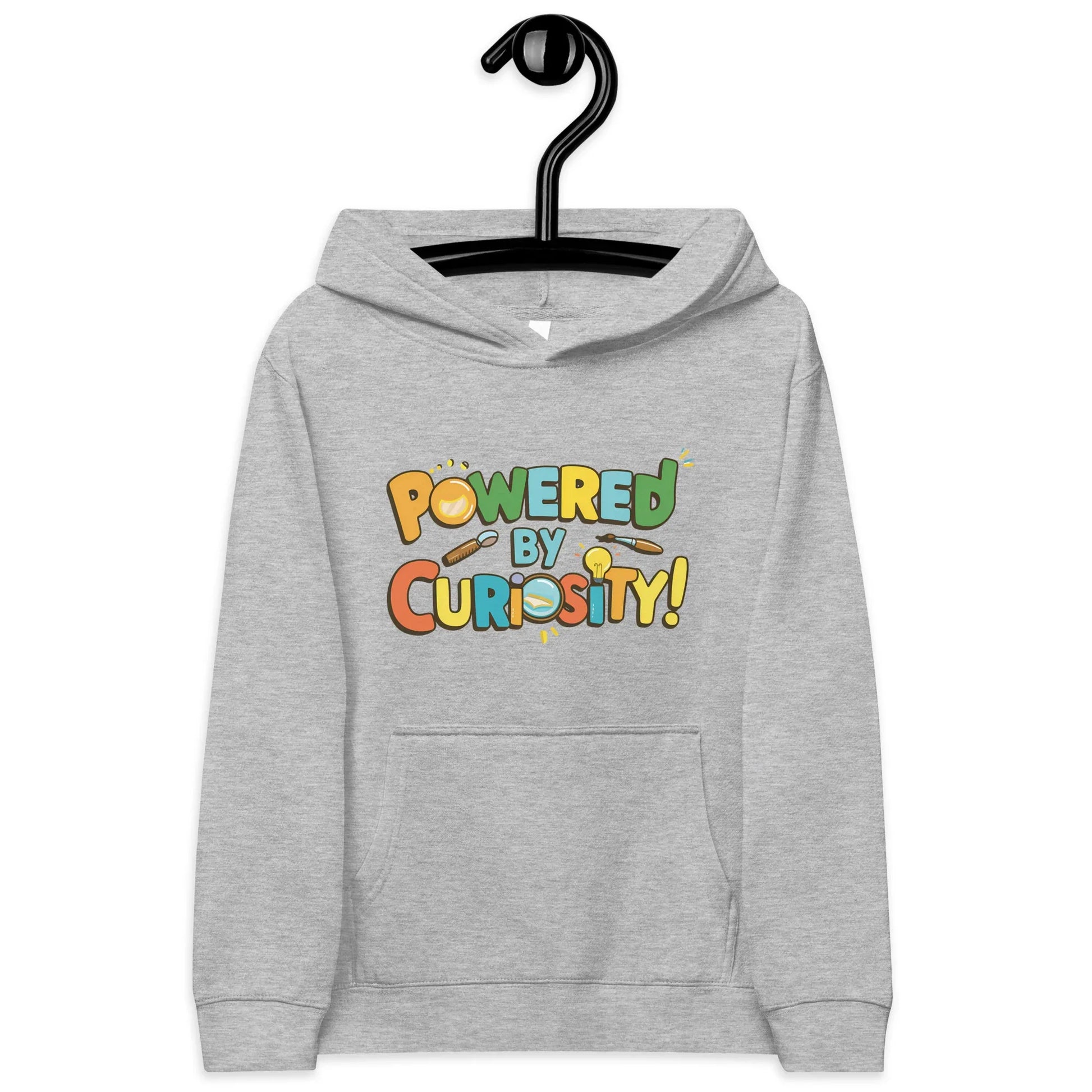 Powered By Curiosity | Kids Fleece Hoodie - AwRans Clothing