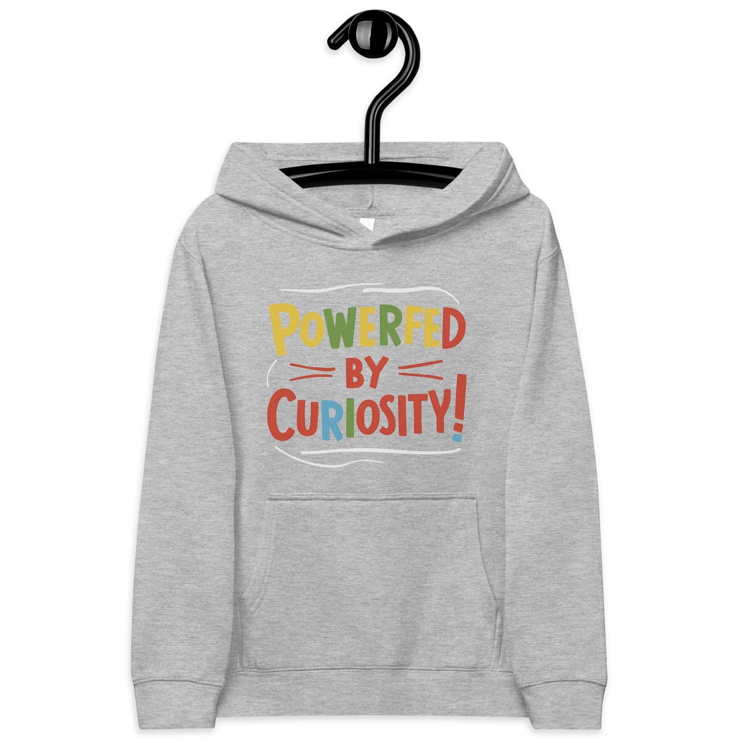 Powered By Curiosity | Kids Fleece Hoodie - AwRans Clothing