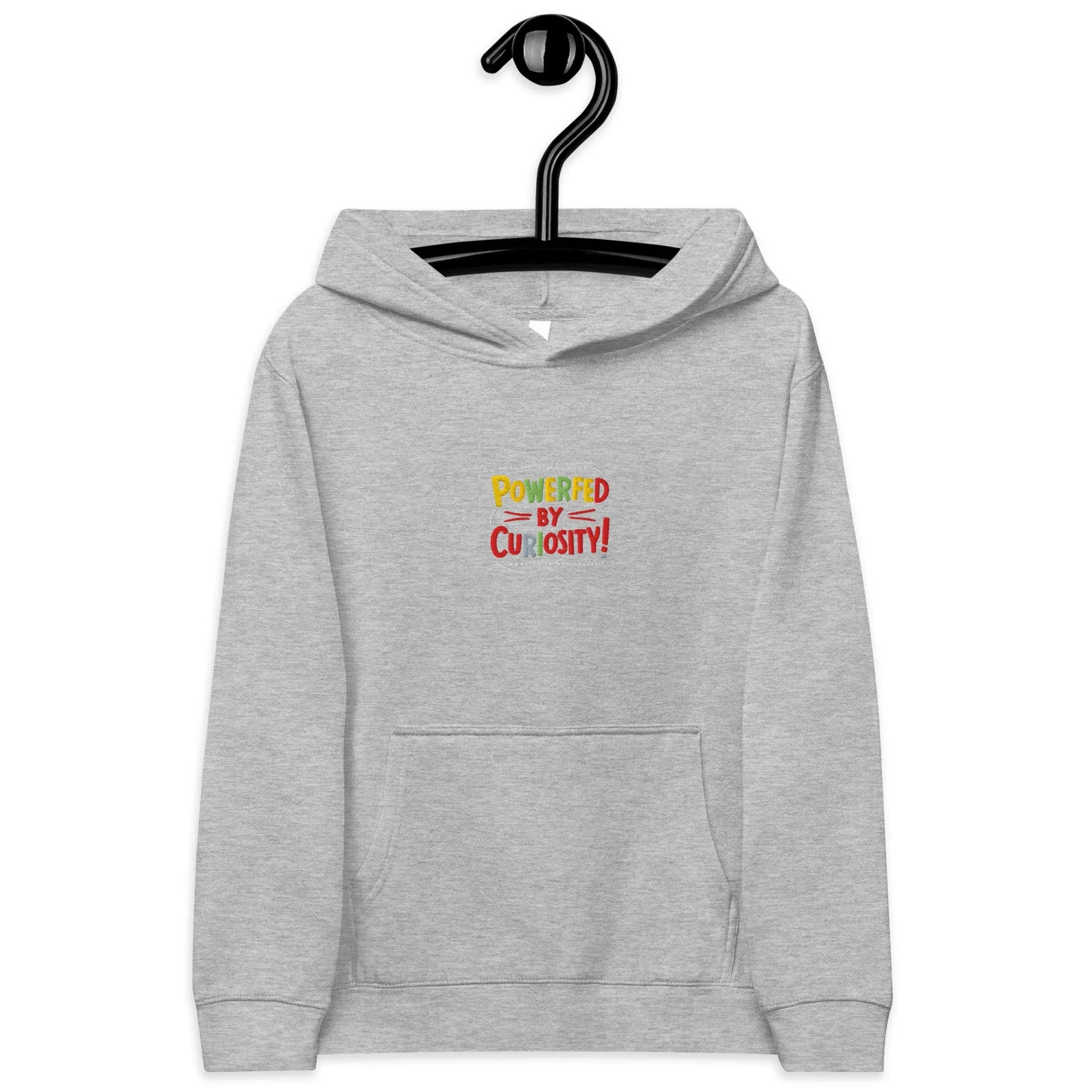 Powered By Curiosity | Kids Embroidered Fleece Hoodie - AwRans Clothing