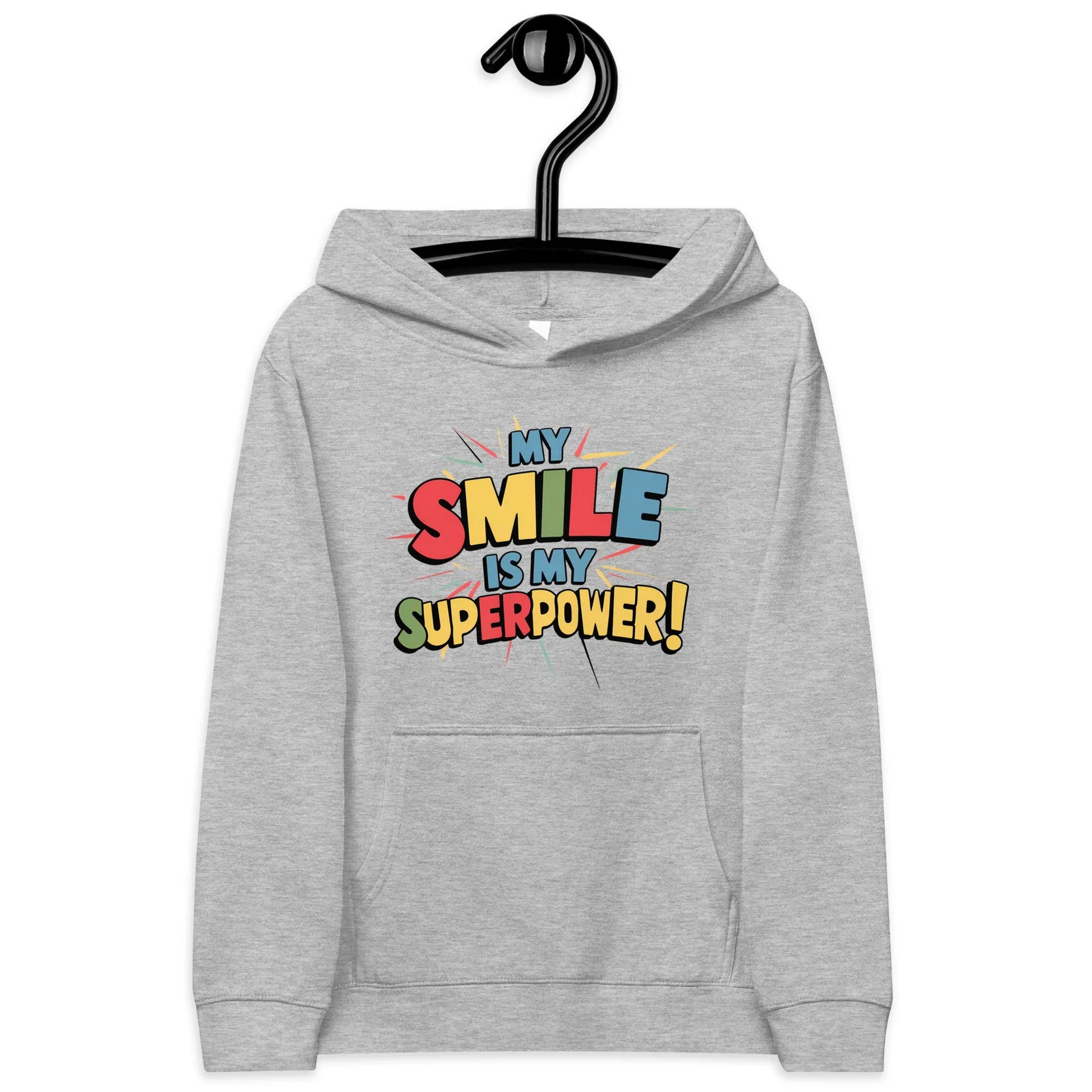My Smile Is My Superpower | Kids Fleece Hoodie - AwRans Clothing