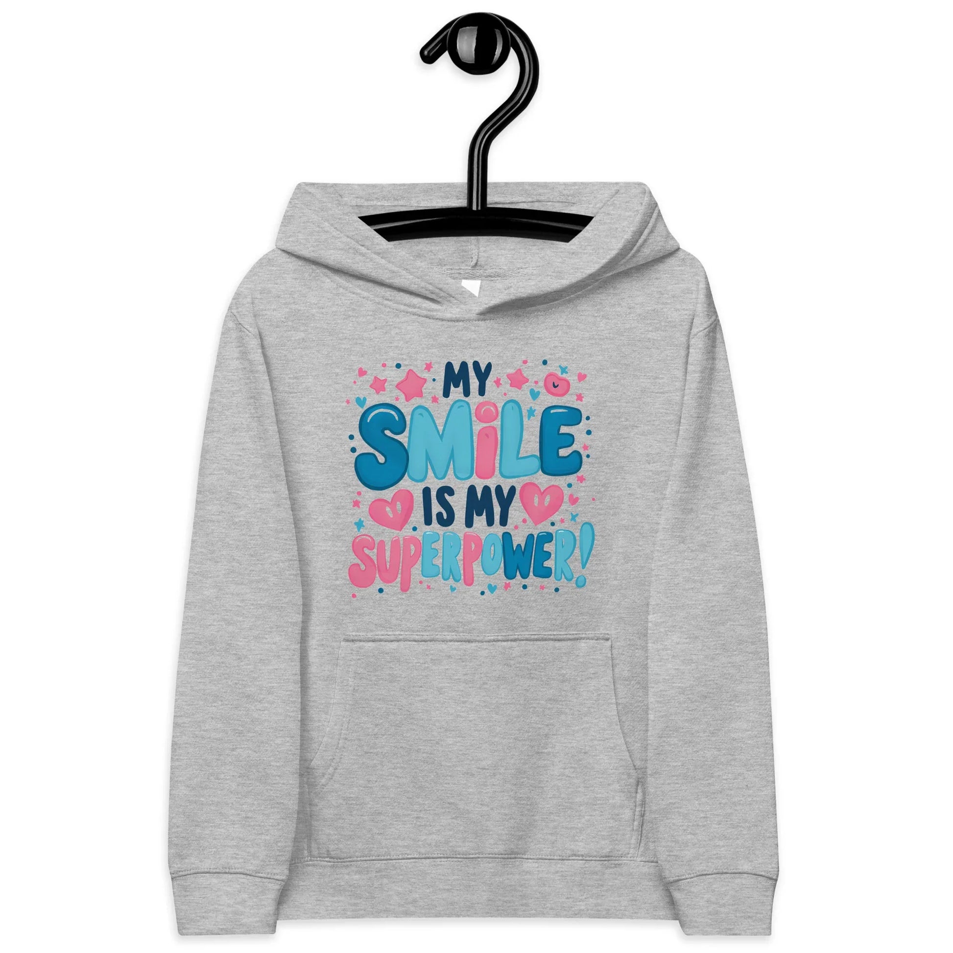 My Smile Is My Superpower | Kids Fleece Hoodie - AwRans Clothing