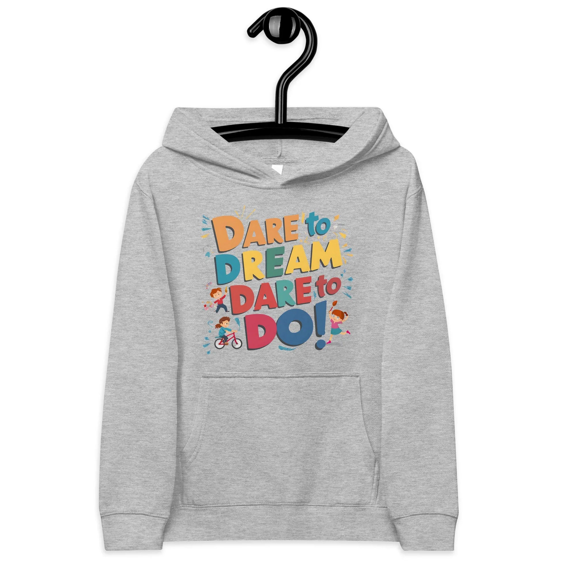 Dare To Dream Dare To Do! | Kids Fleece Hoodie - AwRans Clothing