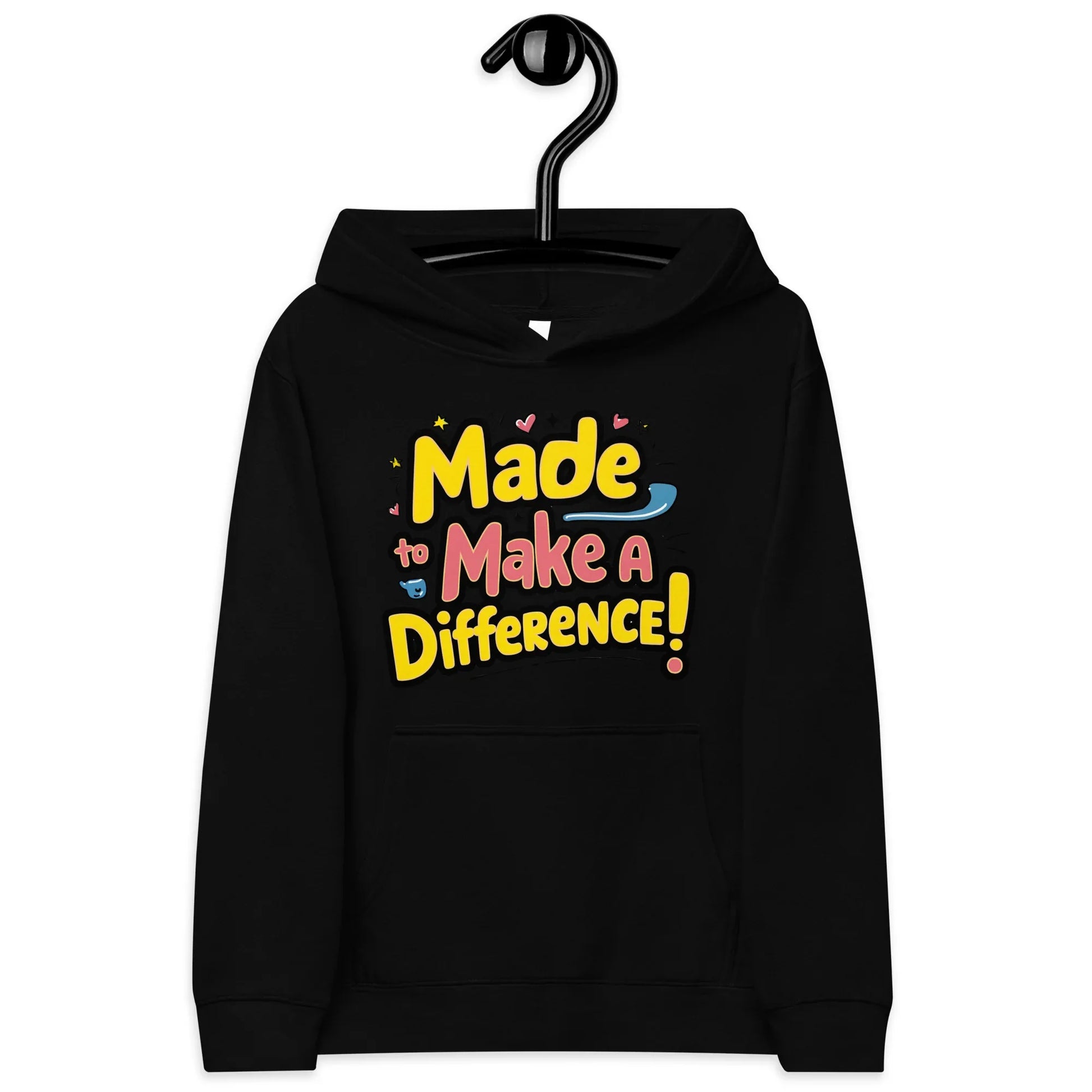 Made To Make A Difference | Kids Fleece Hoodie - AwRans Clothing