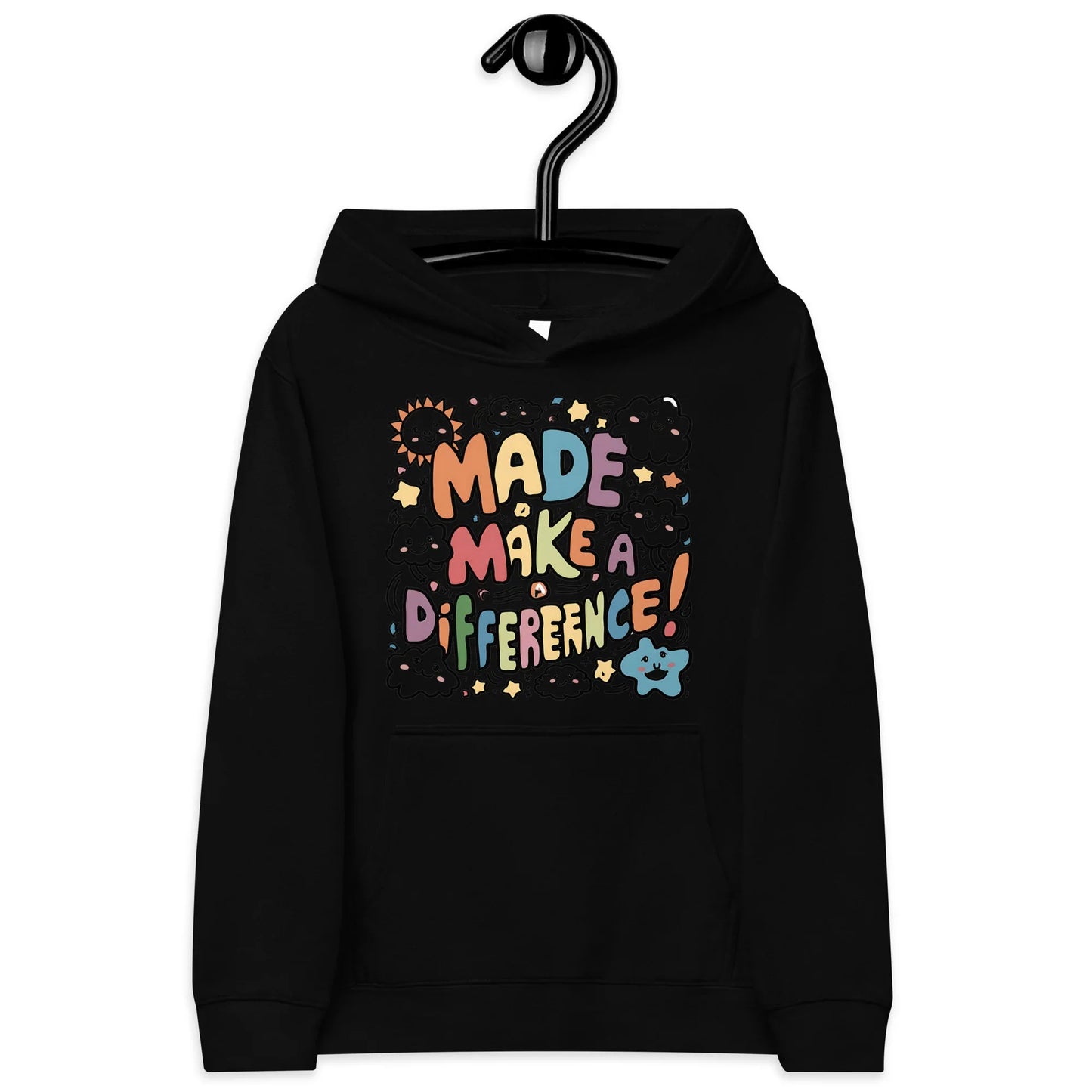 Made To Make A Difference | Kids Fleece Hoodie - AwRans Clothing