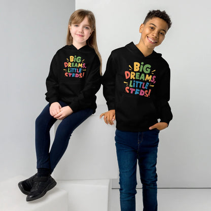 Big Dreams Little Steps! | Kids Fleece Hoodie - AwRans Clothing