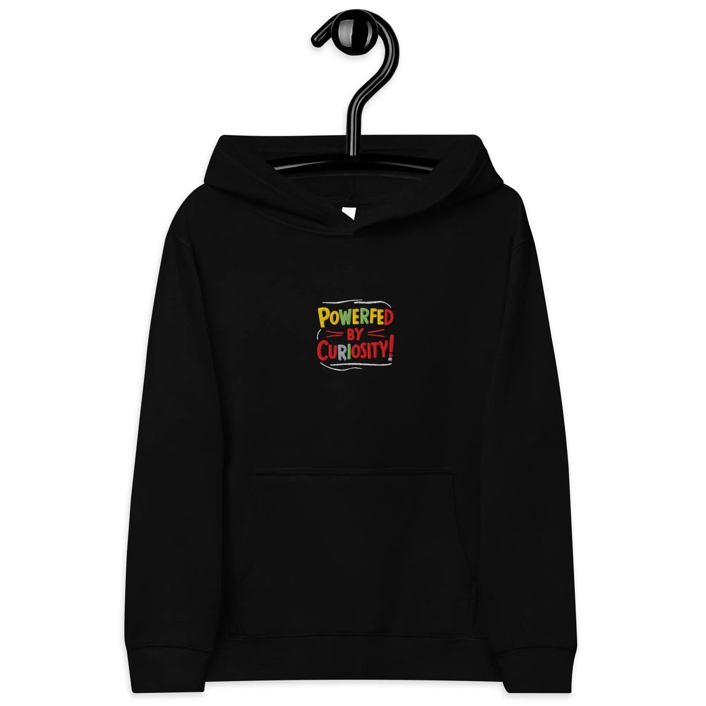Powered By Curiosity | Kids Embroidered Fleece Hoodie - AwRans Clothing