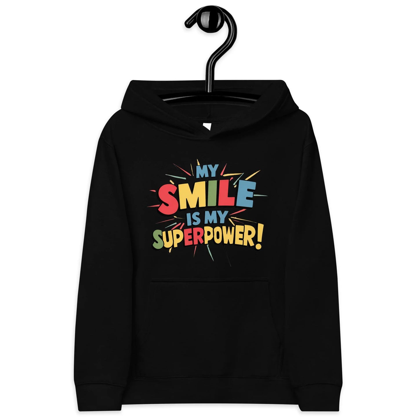 My Smile Is My Superpower | Kids Fleece Hoodie - AwRans Clothing