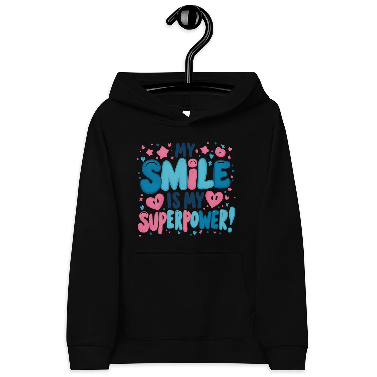 My Smile Is My Superpower | Kids Fleece Hoodie - AwRans Clothing
