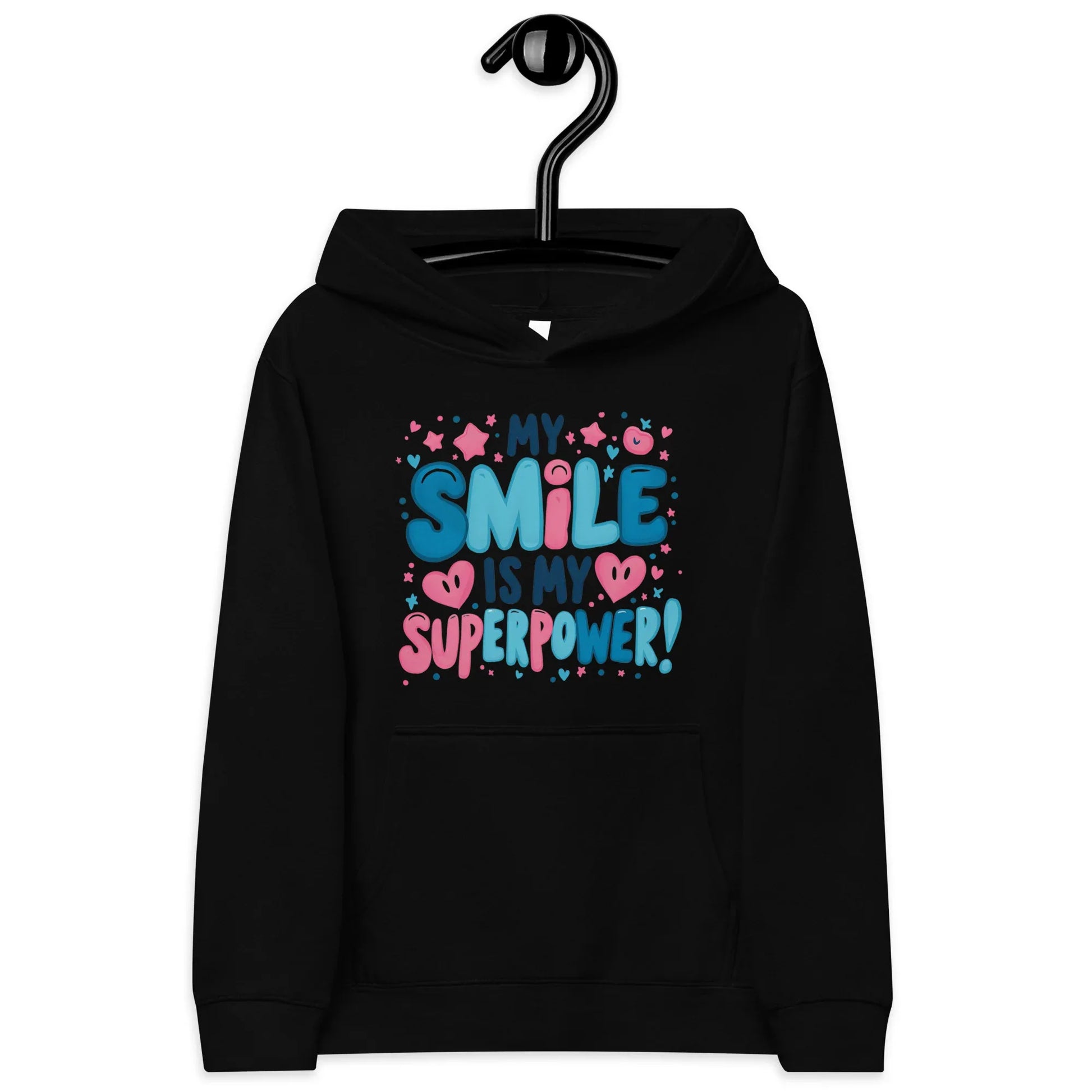 My Smile Is My Superpower | Kids Fleece Hoodie - AwRans Clothing