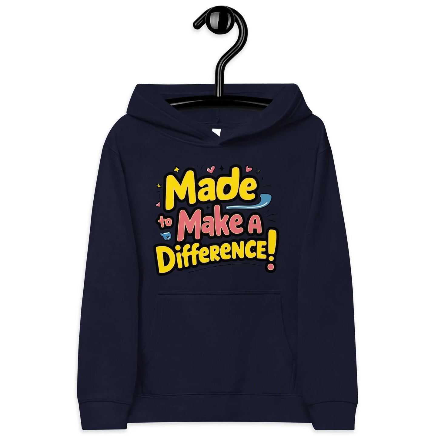 Made To Make A Difference | Kids Fleece Hoodie - AwRans Clothing