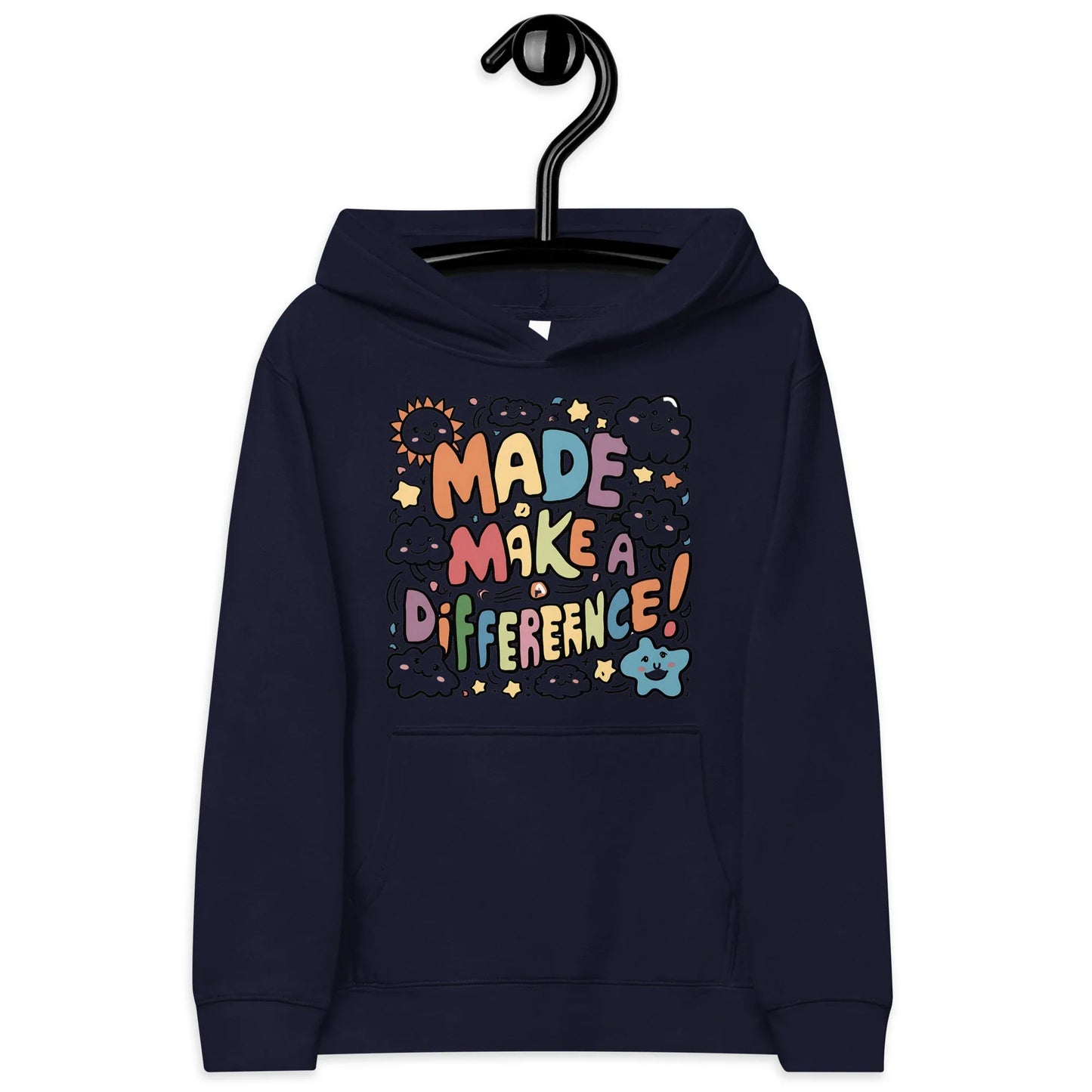 Made To Make A Difference | Kids Fleece Hoodie - AwRans Clothing