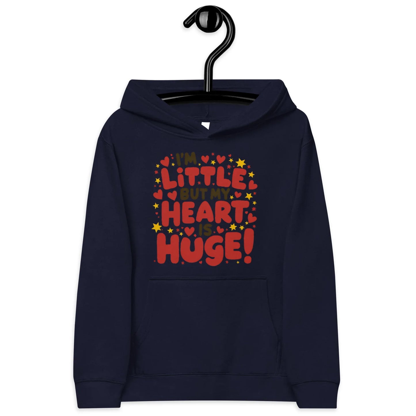 I’m Little But My Heart Is Huge! | Kids Fleece Hoodie - AwRans Clothing