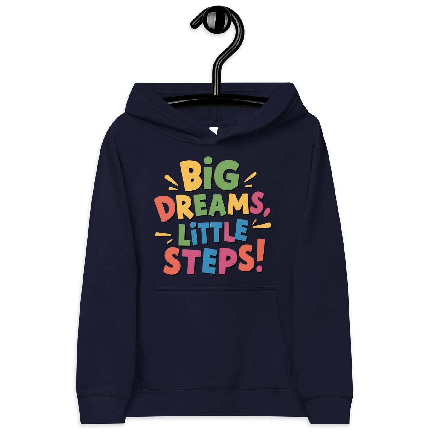 Big Dreams Little Steps! | Kids Fleece Hoodie - AwRans Clothing
