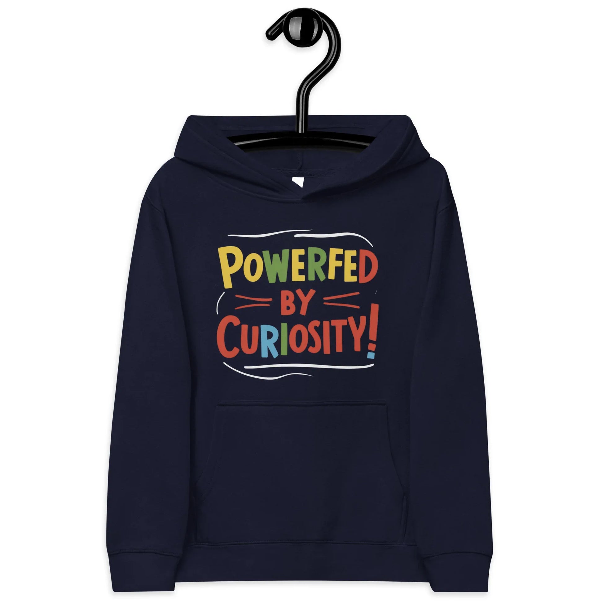 Powered By Curiosity | Kids Fleece Hoodie - AwRans Clothing
