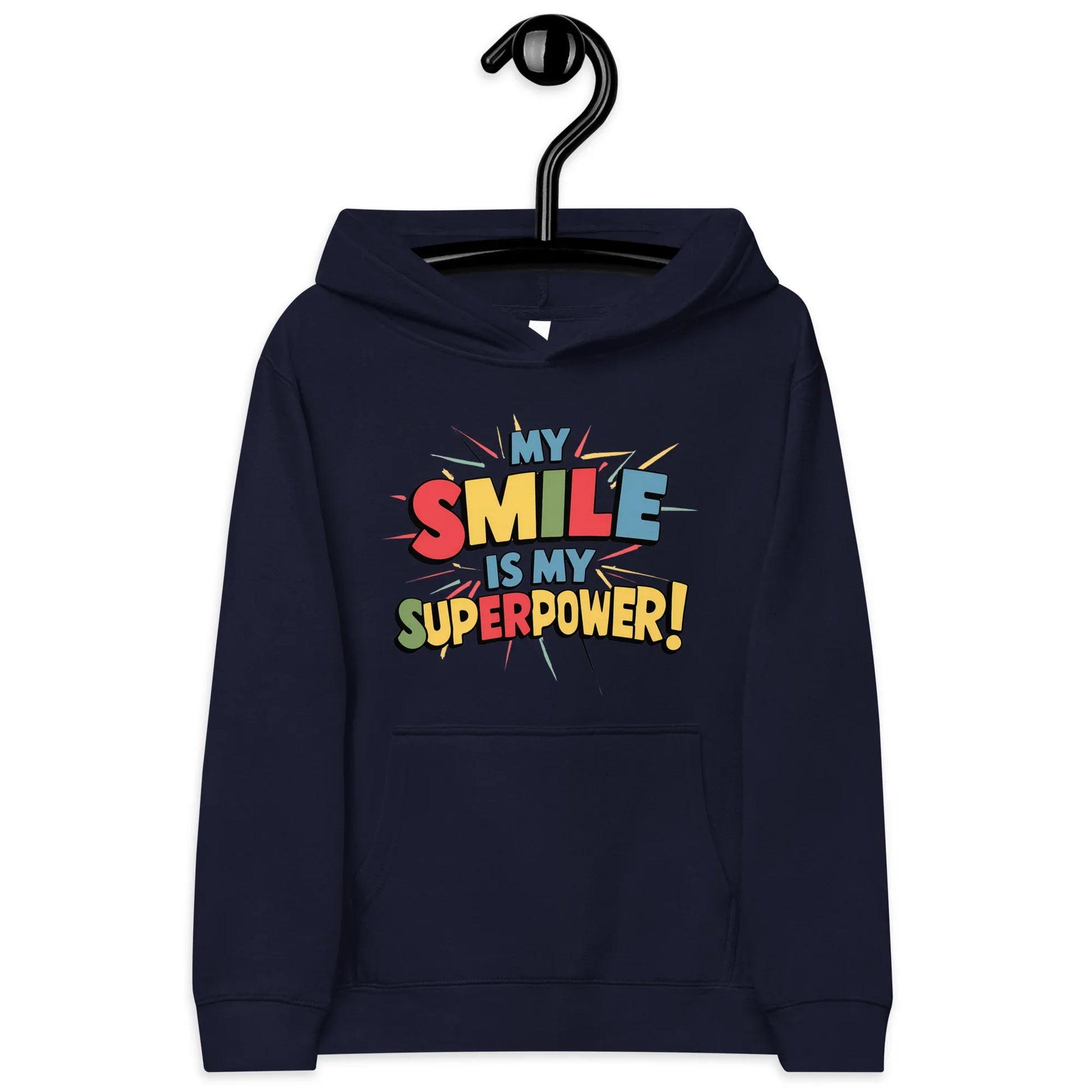 My Smile Is My Superpower | Kids Fleece Hoodie - AwRans Clothing