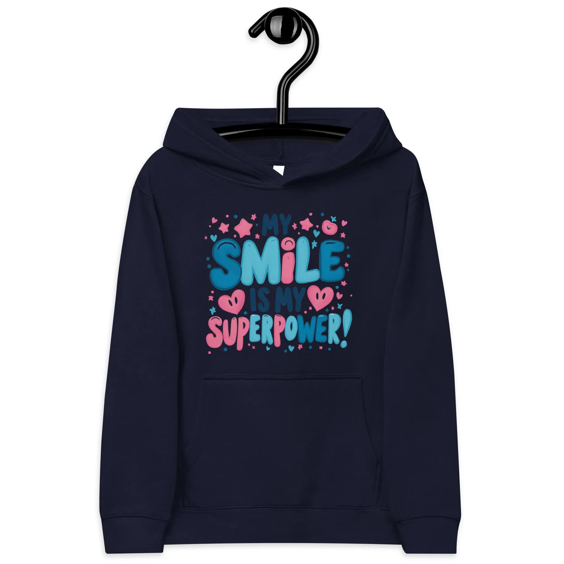 My Smile Is My Superpower | Kids Fleece Hoodie - AwRans Clothing