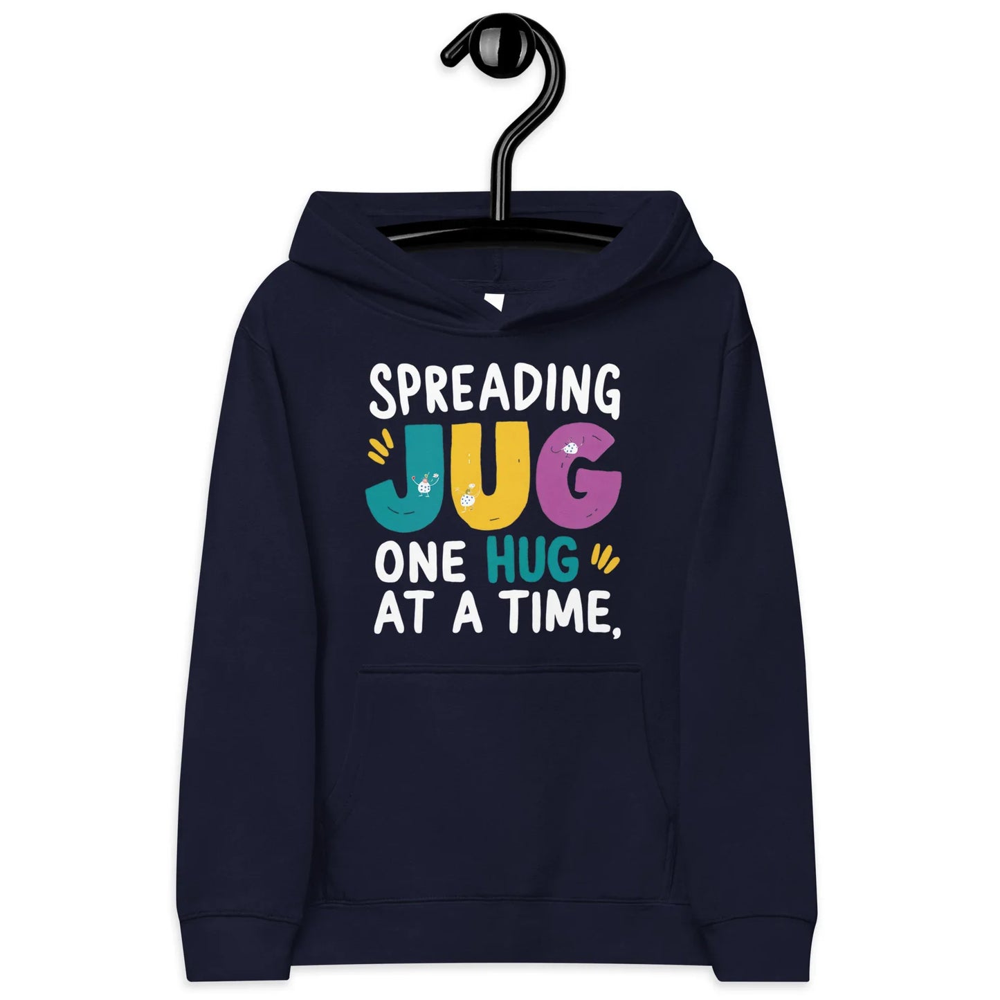 Spreading Joy One Hug At A Time | Kids Fleece Hoodie - AwRans Clothing