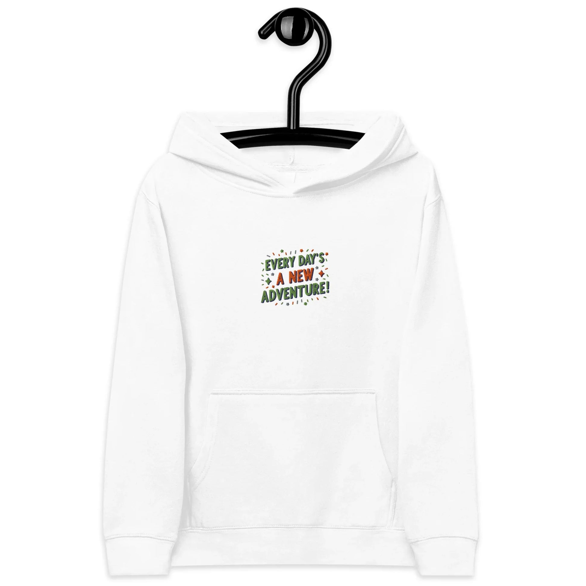 Every Day’s A New Adventure! | Kids Embroidered Fleece Hoodie - AwRans Clothing