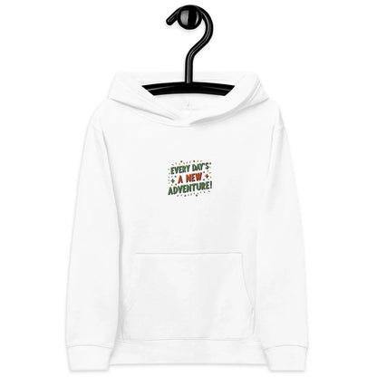 Every Day’s A New Adventure! | Kids Embroidered Fleece Hoodie - AwRans Clothing