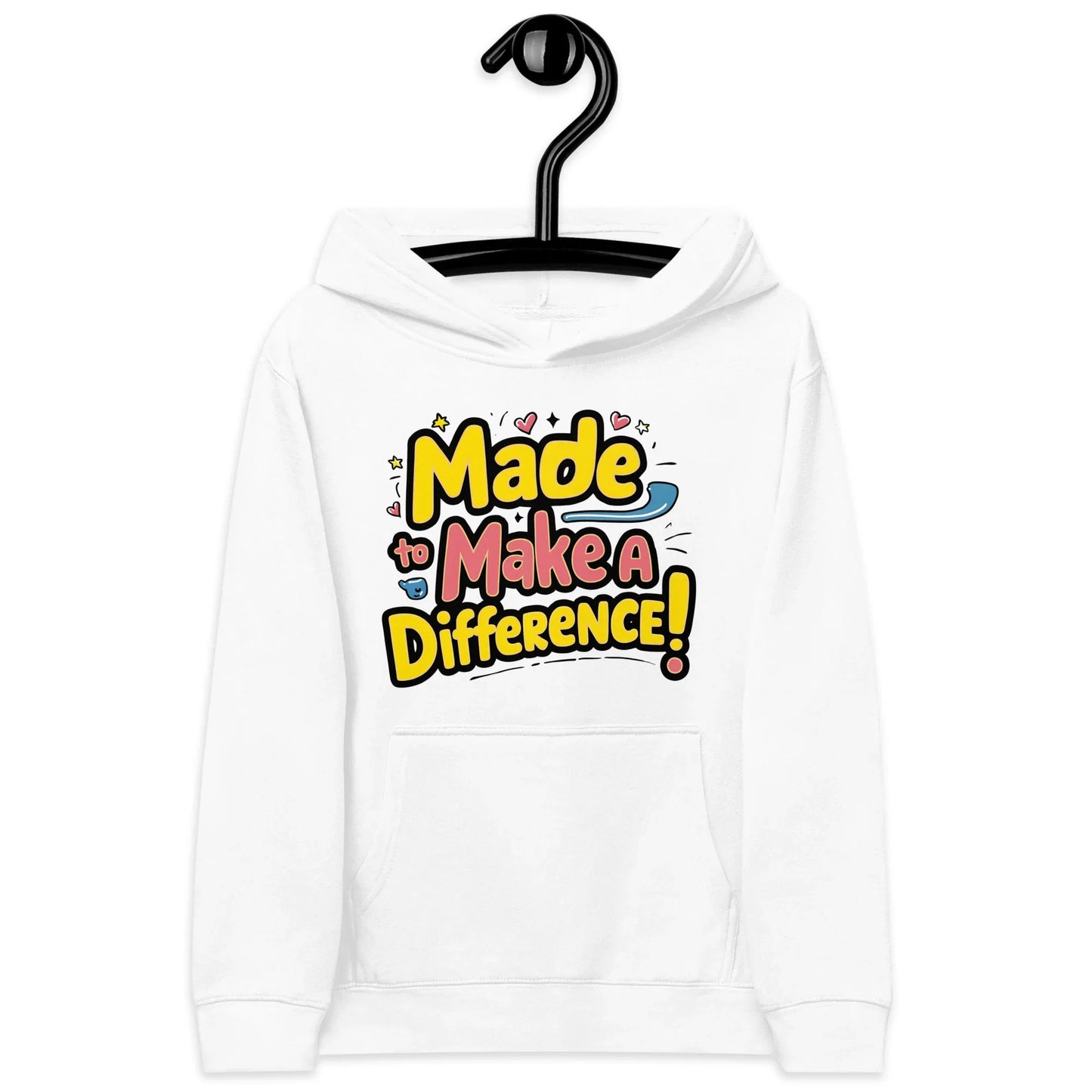 Made To Make A Difference | Kids Fleece Hoodie - AwRans Clothing