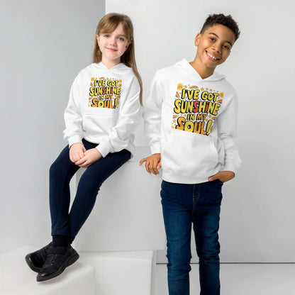 I’ve Got Sunshine In My Soul | Kids Fleece Hoodie - AwRans Clothing