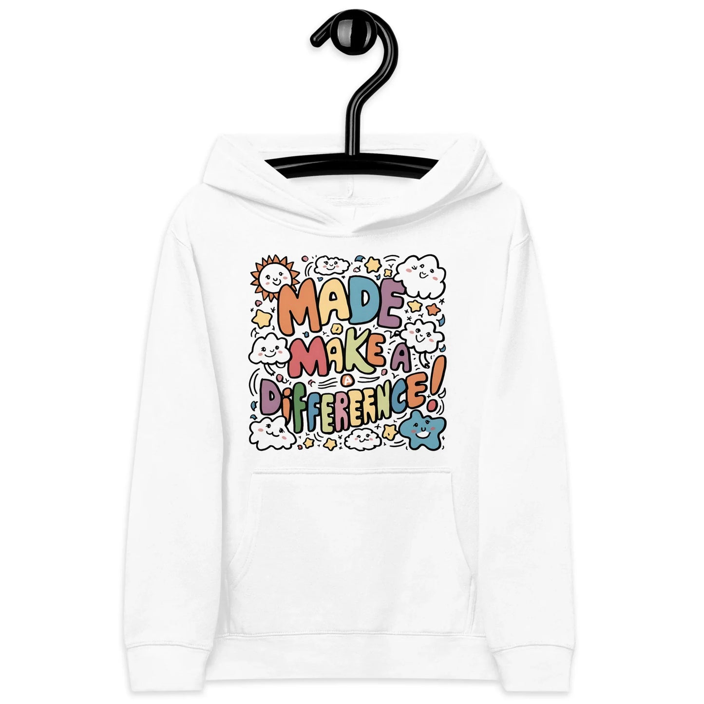 Made To Make A Difference | Kids Fleece Hoodie - AwRans Clothing