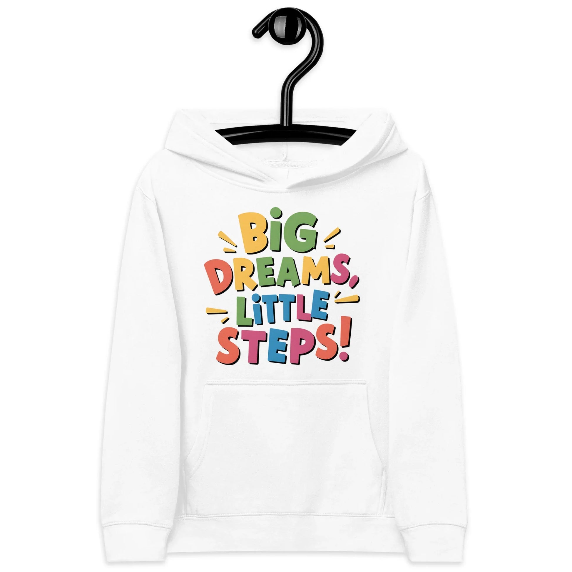 Big Dreams Little Steps! | Kids Fleece Hoodie - AwRans Clothing