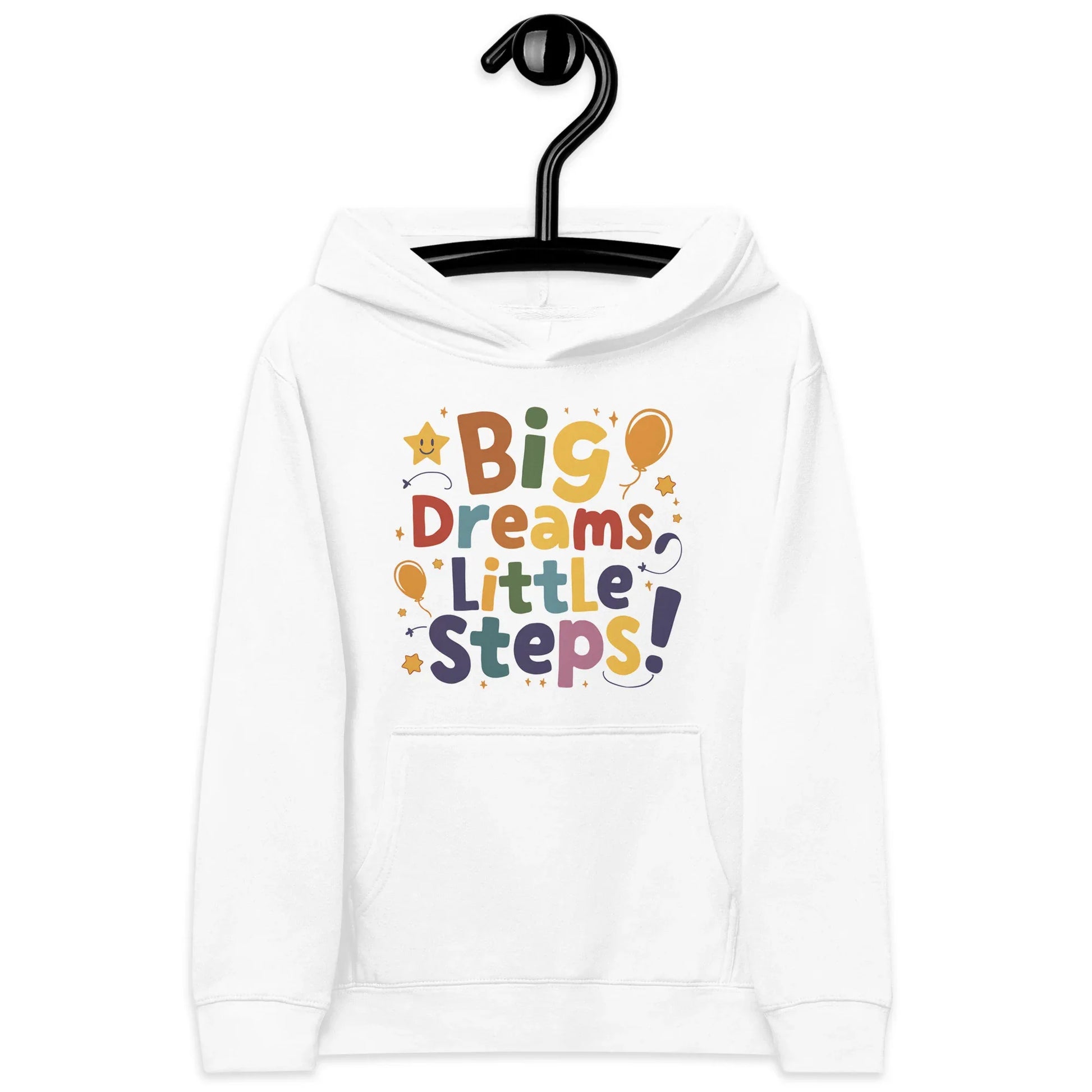 Big Dreams Little Steps! | Kids Fleece Hoodie - AwRans Clothing