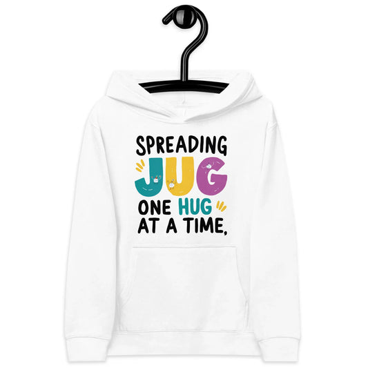 Spreading Joy One Hug At A Time | Kids Fleece Hoodie - AwRans Clothing