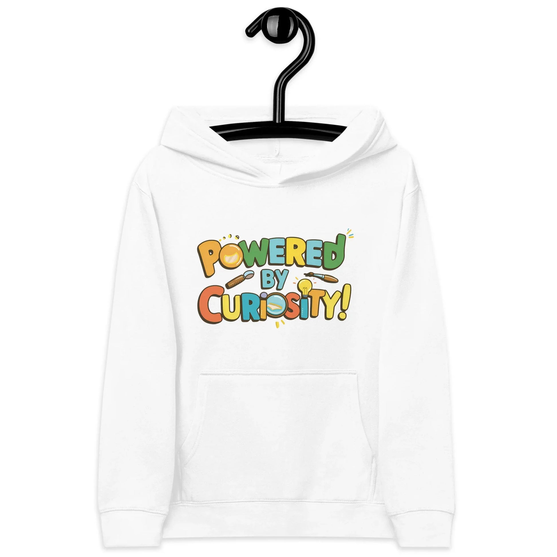 Powered By Curiosity | Kids Fleece Hoodie - AwRans Clothing