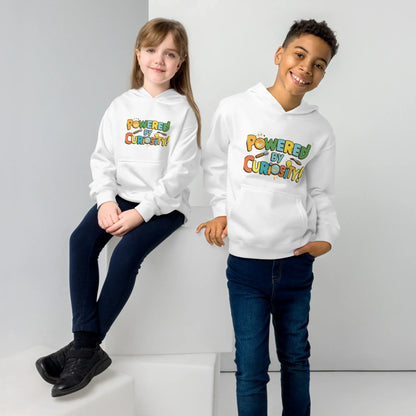 Powered By Curiosity | Kids Fleece Hoodie - AwRans Clothing