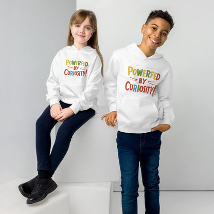 Powered By Curiosity | Kids Fleece Hoodie - AwRans Clothing