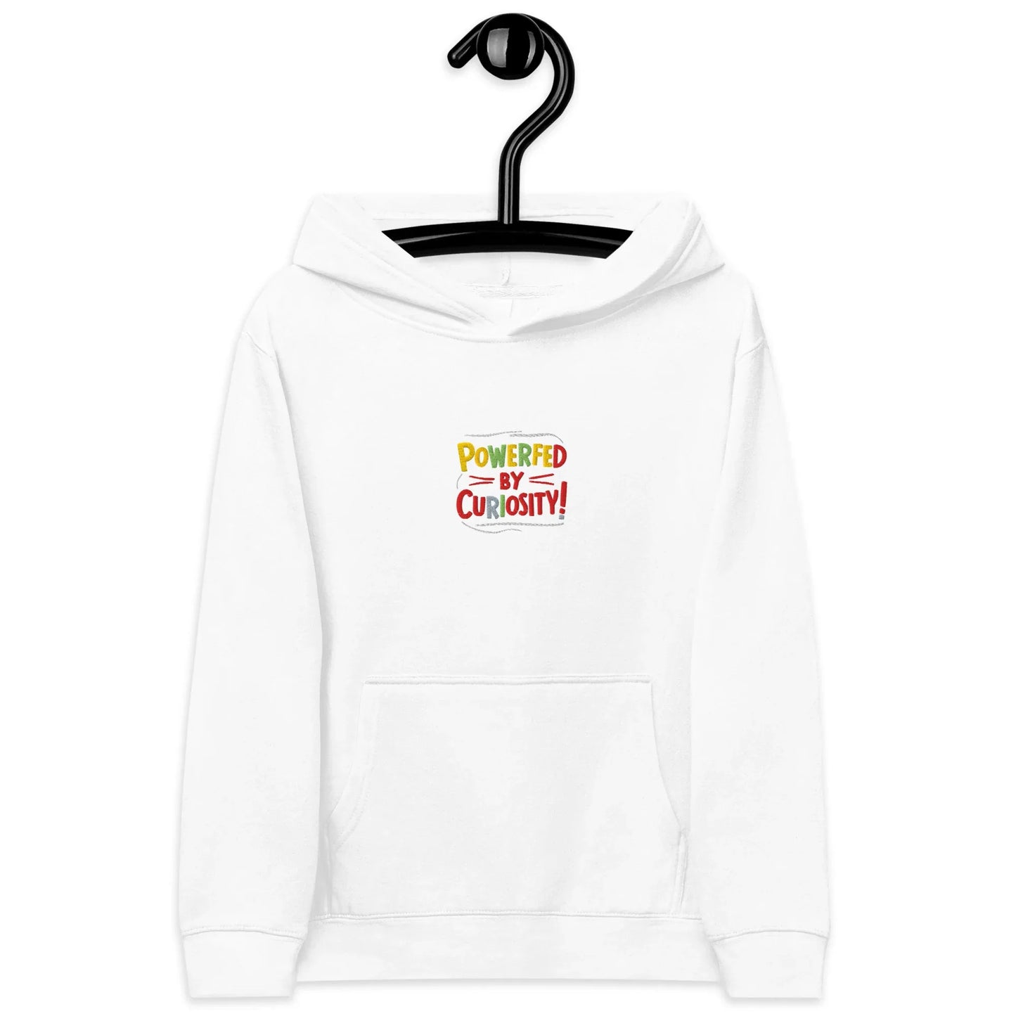 Powered By Curiosity | Kids Embroidered Fleece Hoodie - AwRans Clothing