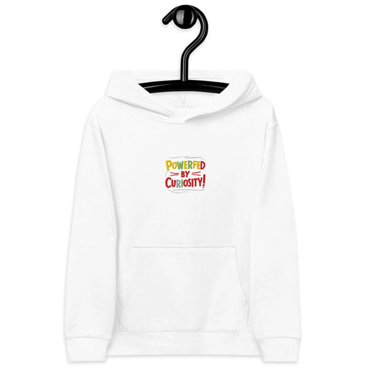 Powered By Curiosity | Kids Embroidered Fleece Hoodie - AwRans Clothing