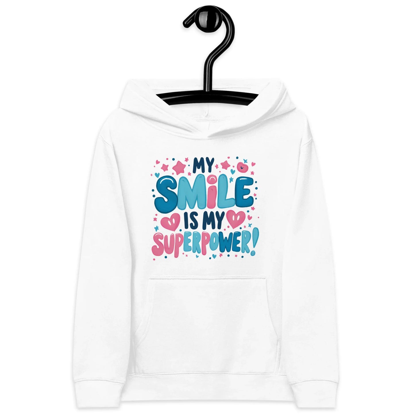 My Smile Is My Superpower | Kids Fleece Hoodie - AwRans Clothing