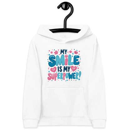 My Smile Is My Superpower | Kids Fleece Hoodie - AwRans Clothing