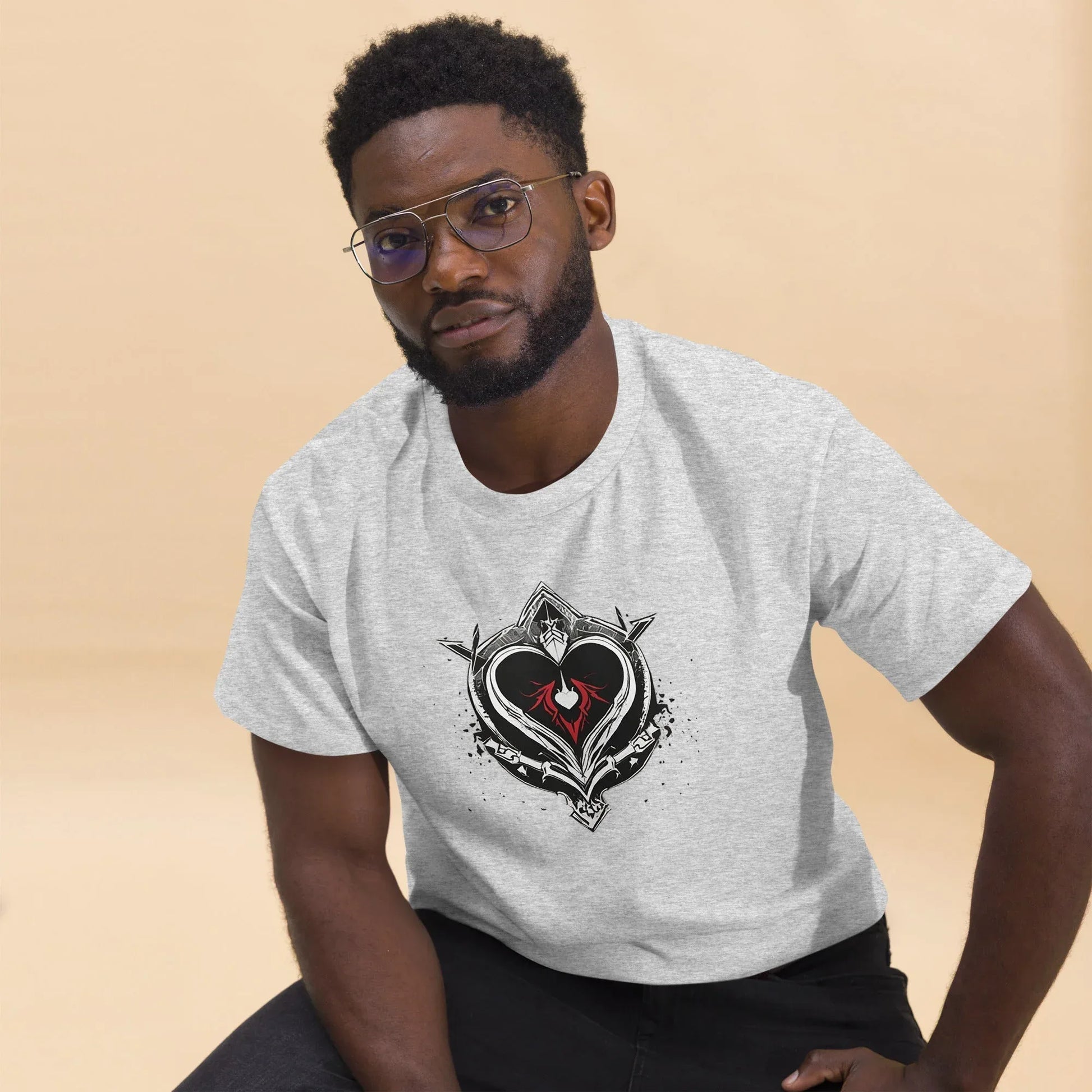Men's | Black Heart Candle Classic Tee - AwRans Clothing