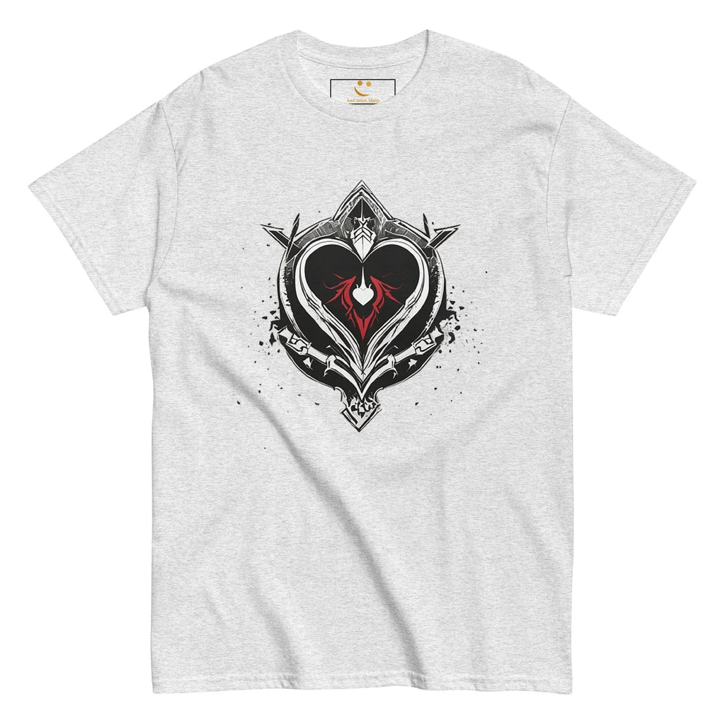 Men's | Black Heart Candle Classic Tee t-shirt AwRans Clothing mens-classic-tee-ash-front-65f2ad6d1ac39