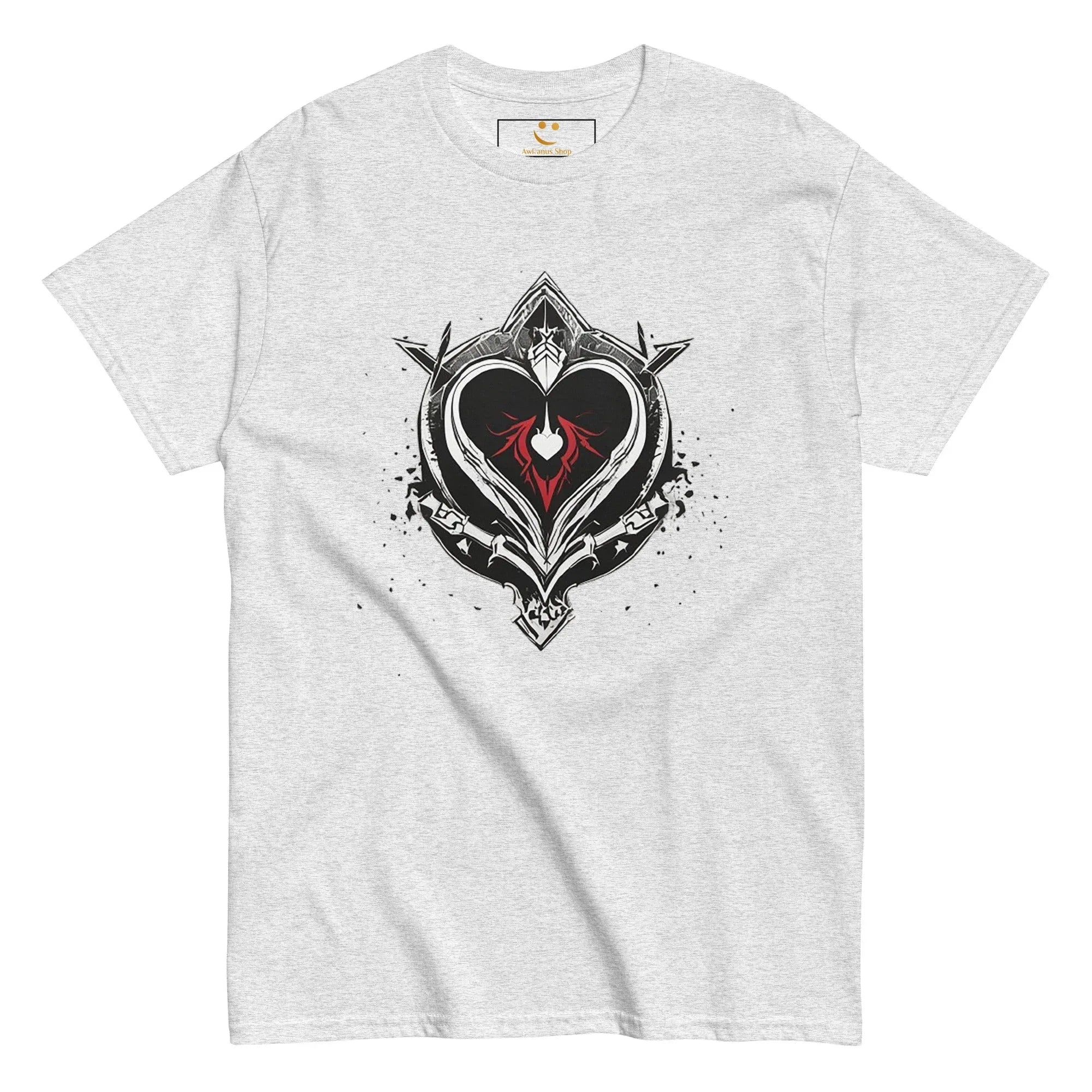 Men's | Black Heart Candle Classic Tee t-shirt AwRans Clothing mens-classic-tee-ash-front-65f2ad6d1ac39