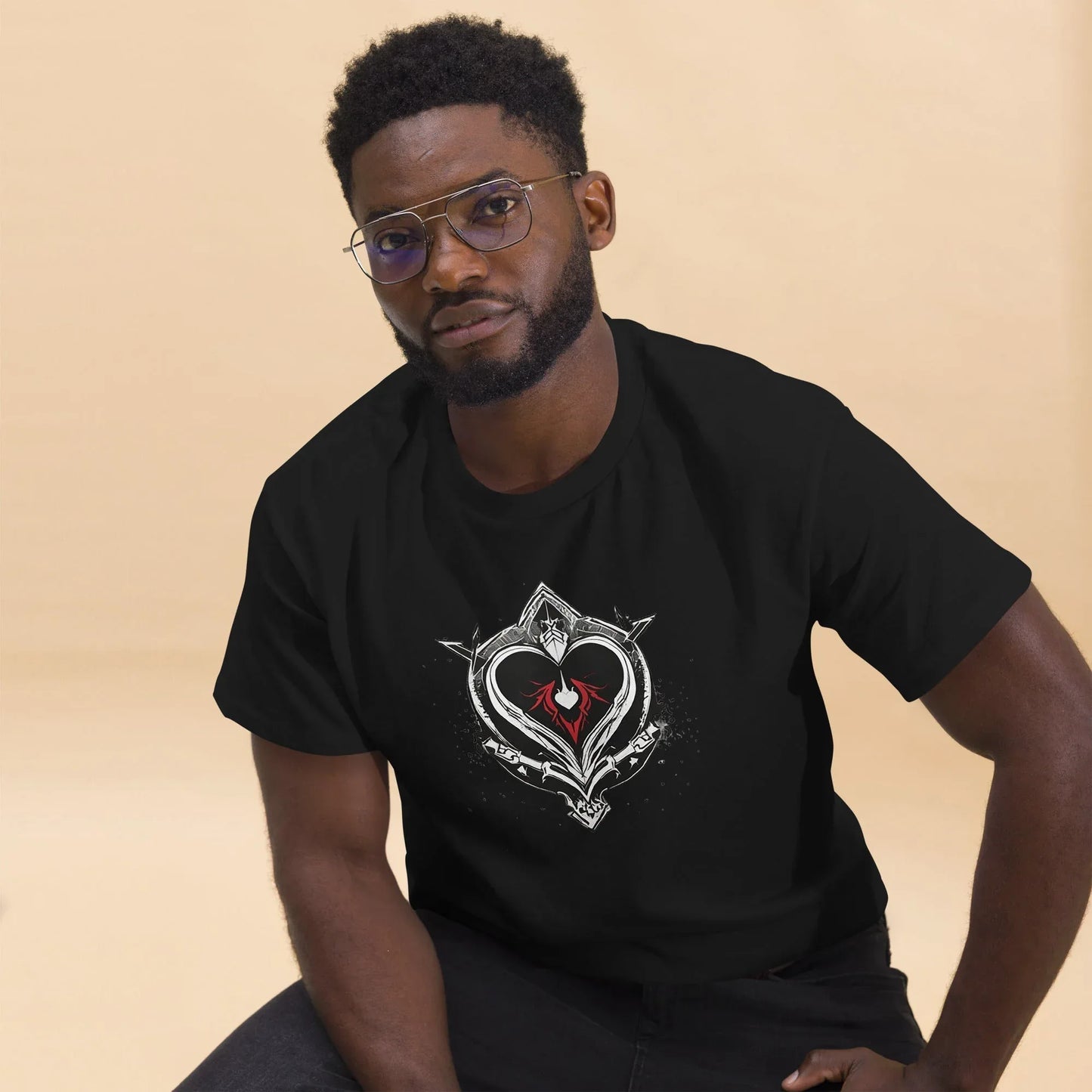 Men's | Black Heart Candle Classic Tee - AwRans Clothing