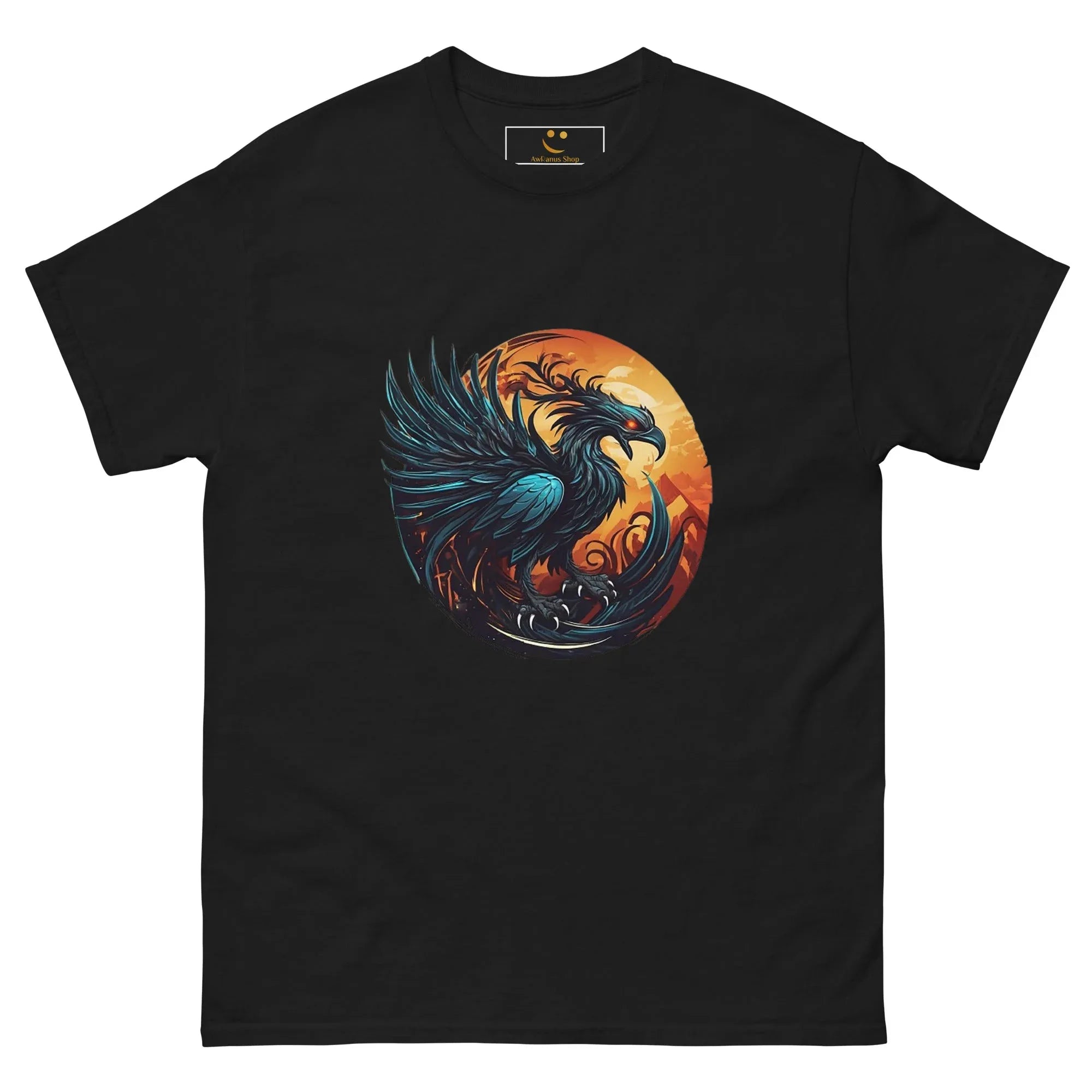 Men's | Phoenix Classic Tee Black t-shirt AwRans Clothing mens-classic-tee-black-front-661c3aca70968
