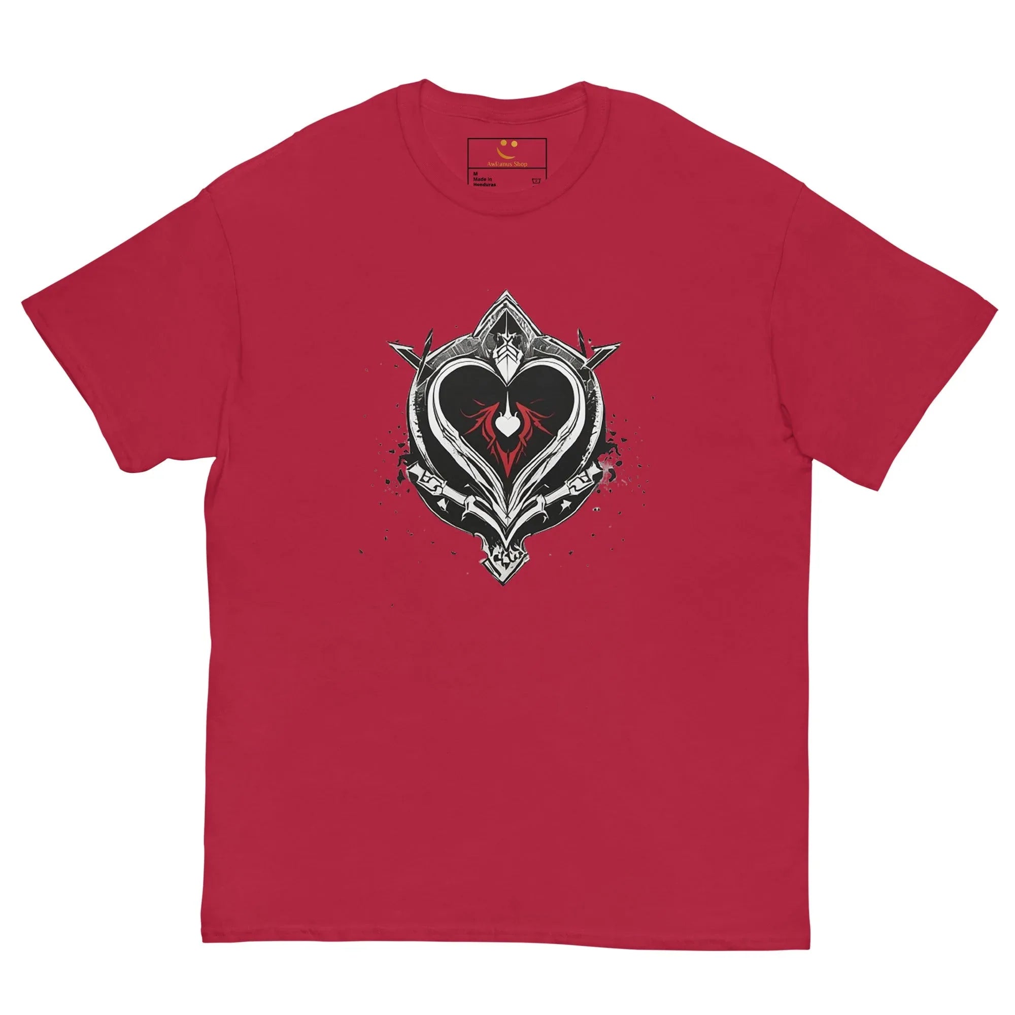 Men's | Black Heart Candle Classic Tee t-shirt AwRans Clothing mens-classic-tee-cardinal-front-65f2ad6cda59e